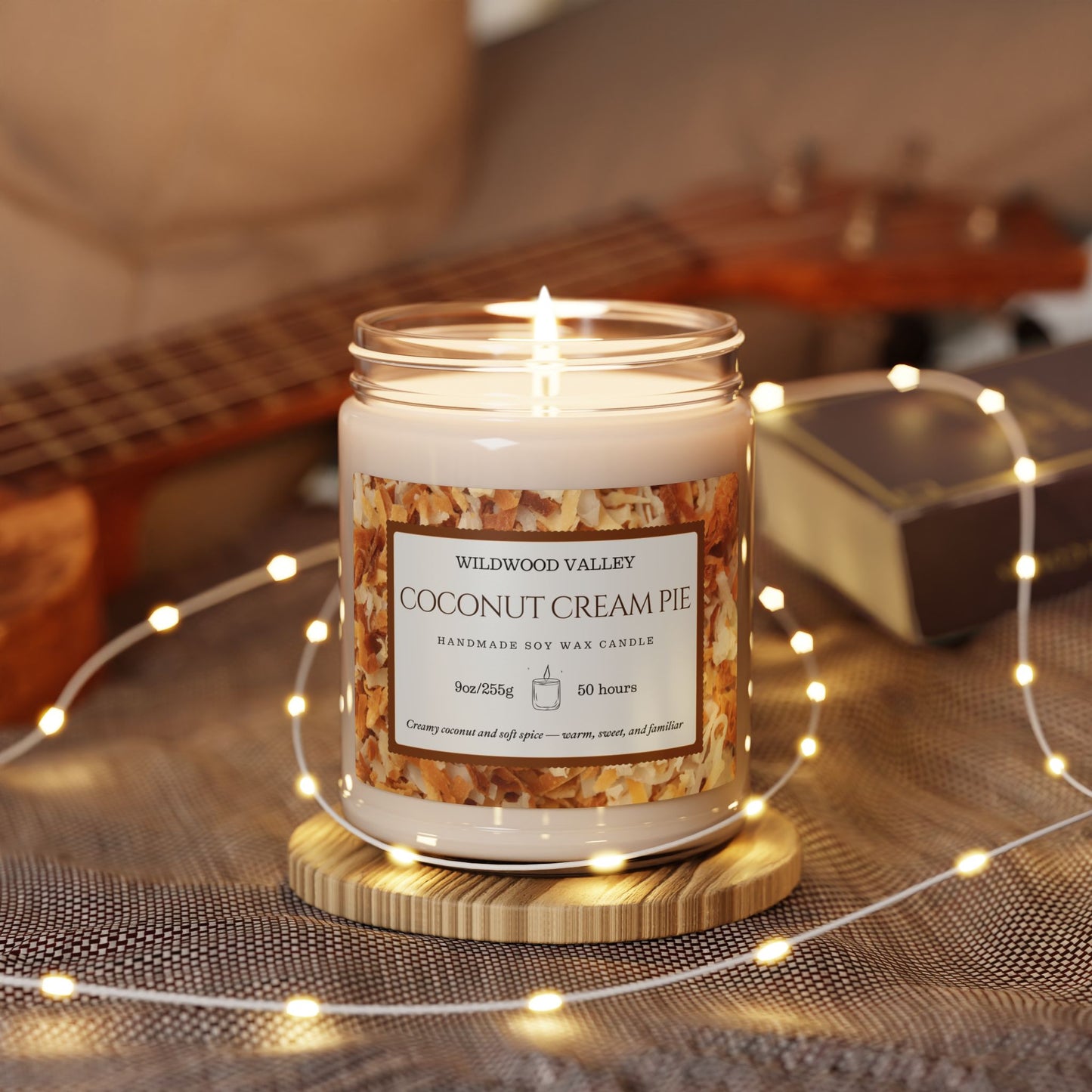 Coconut Cream Pie Scented Soy Candle