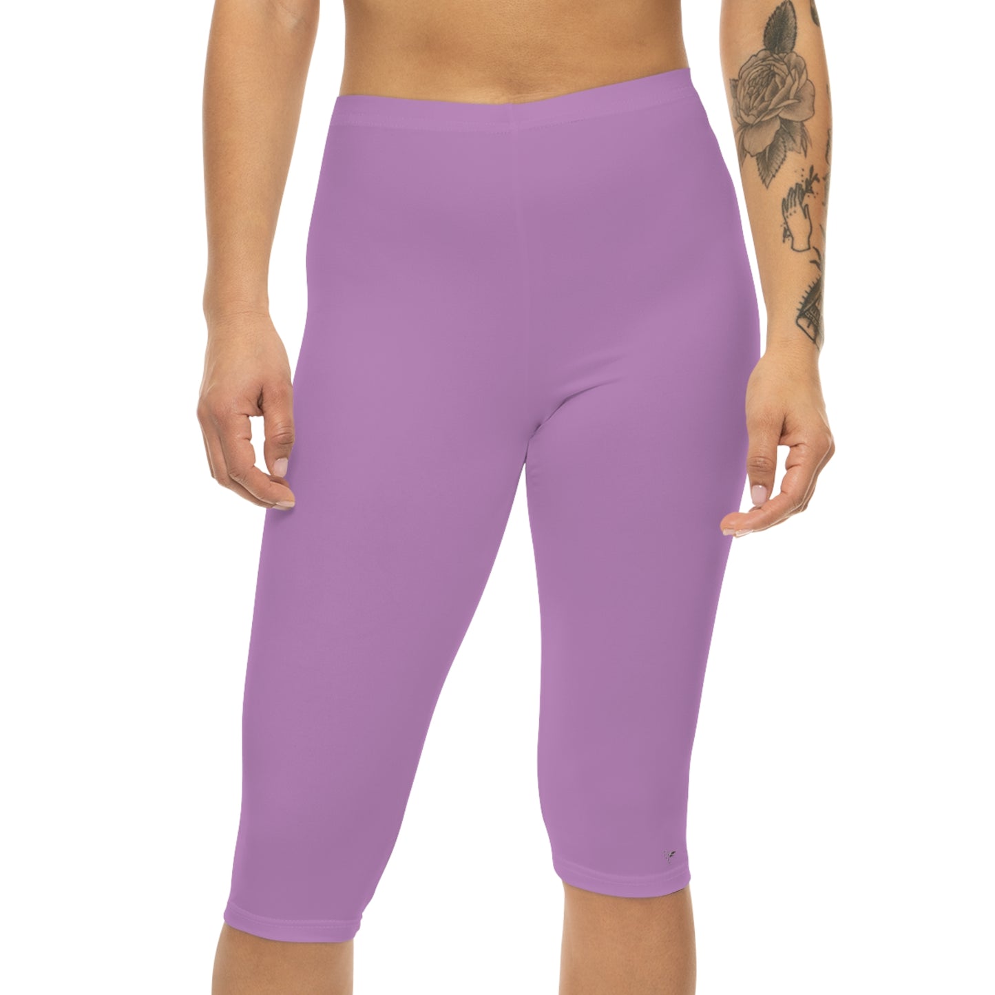 Wildwood Valley Pink Logo Capri Leggings | Spring Workout Activewear