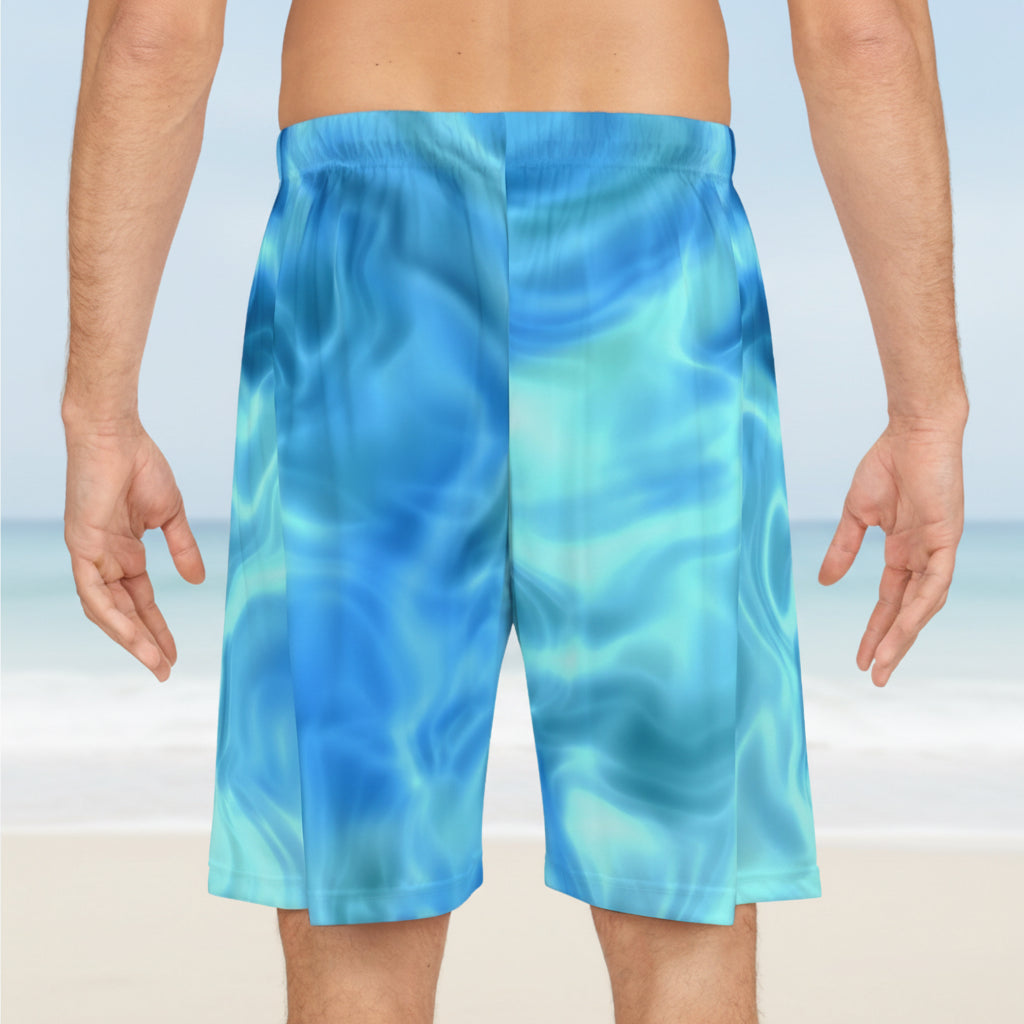 Swirling Water Basketball Shorts