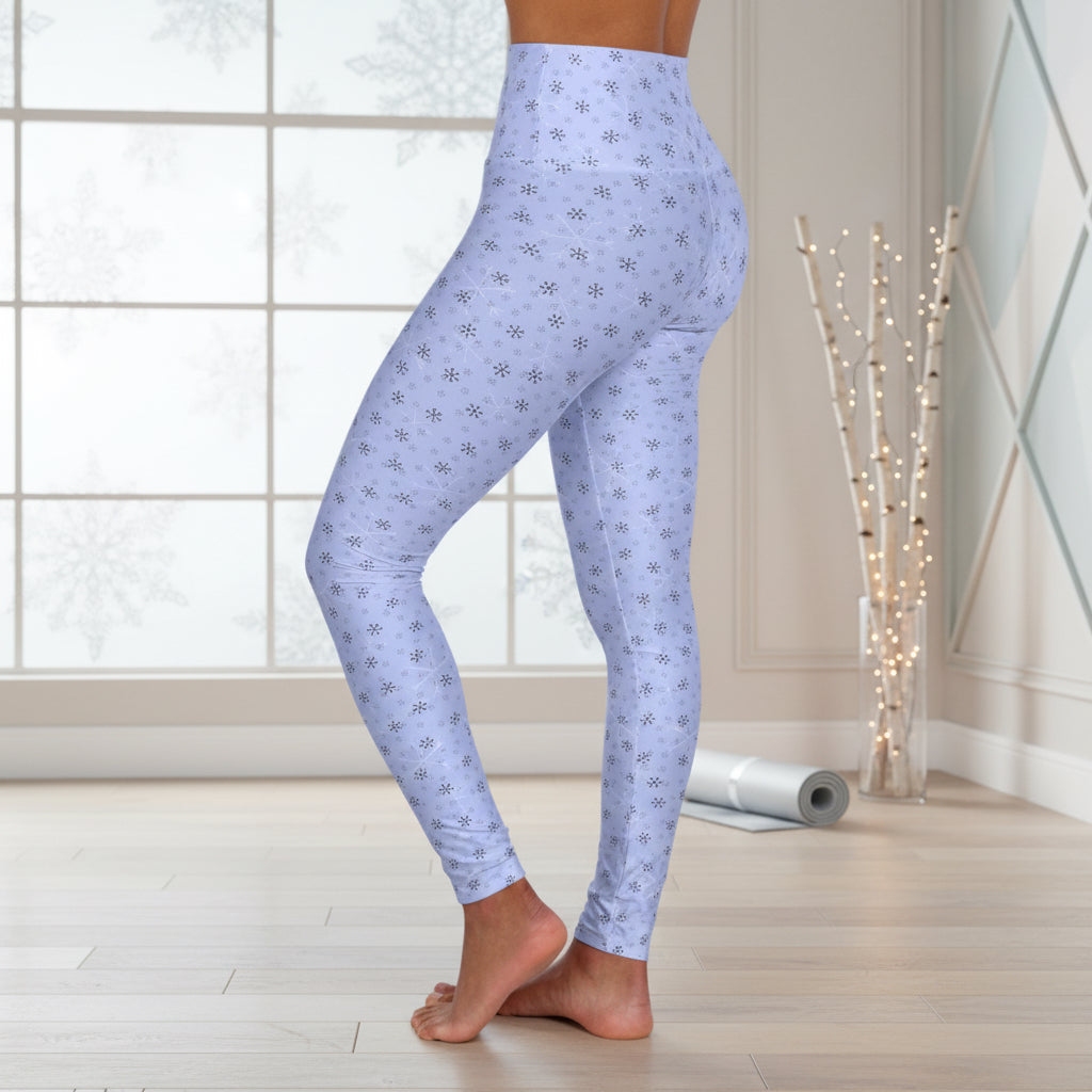 Blue Snowflake Leggings