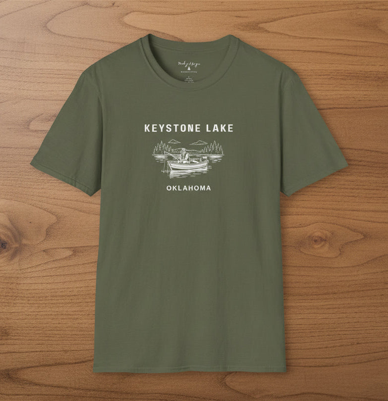 Keystone Lake Oklahoma Soft Style T-Shirt