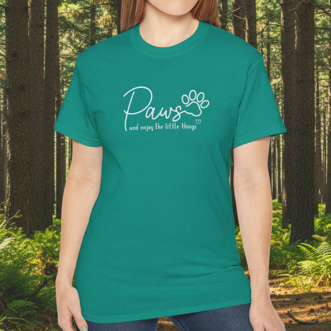 Paws And Enjoy The Little Things T‑Shirt