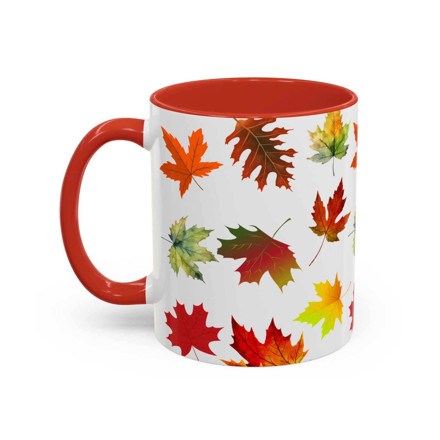 Falling Autumn Leaves Accent Mug | 11oz or 15oz