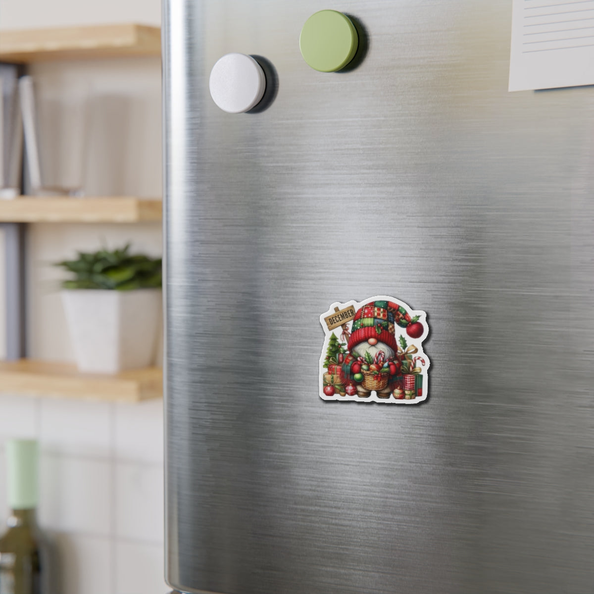 Ðecember Gnome Fridge Magnet