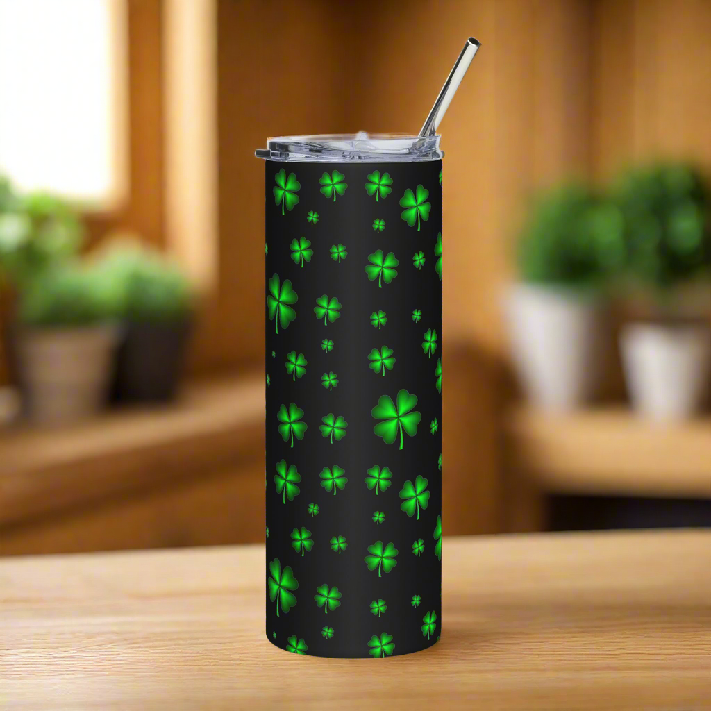 Four Leaf Clovers 20oz Stainless Steel Tumbler