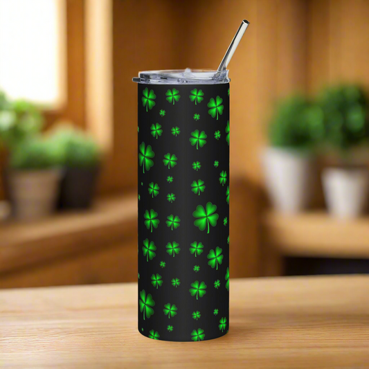 Four Leaf Clovers 20oz Stainless Steel Tumbler