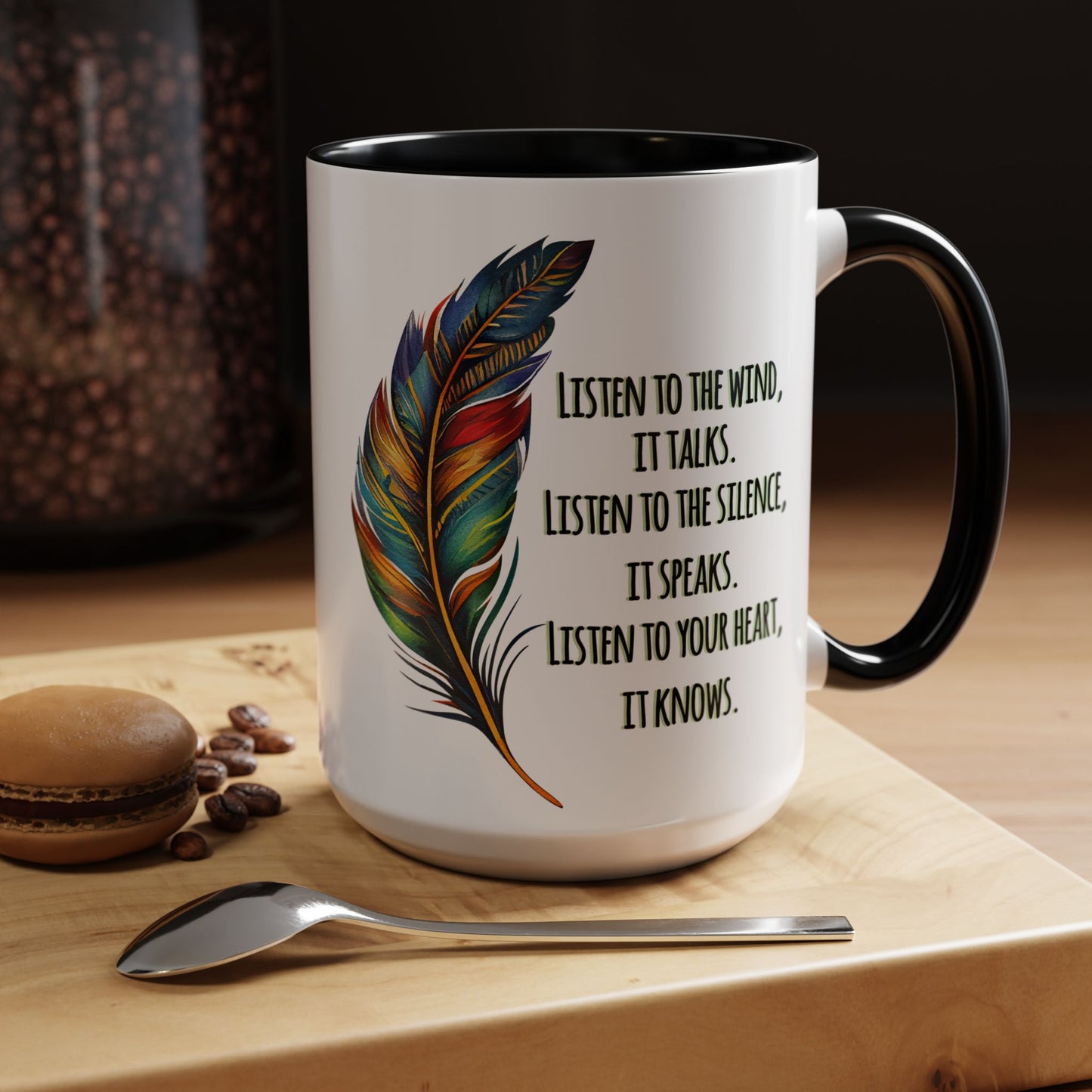 Listen to the Wind 15oz Accent Mug