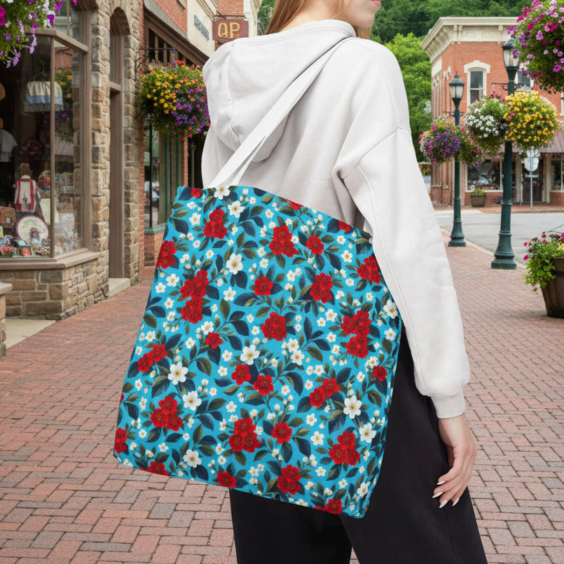 Wildwood Valley Blue Blossom Tote