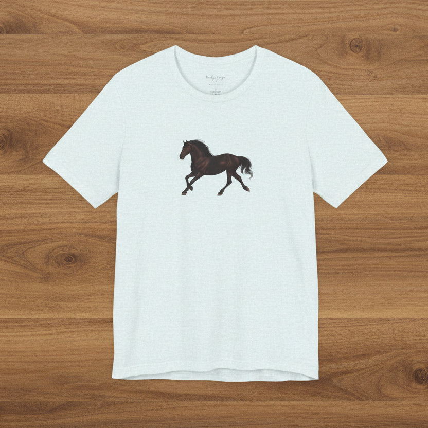 Dark Bay “Beauty”  Trotting Horse T-Shirt