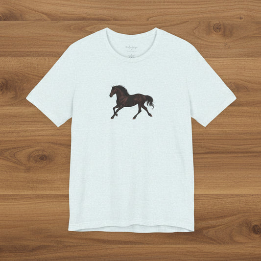Dark Bay “Beauty”  Trotting Horse T-Shirt