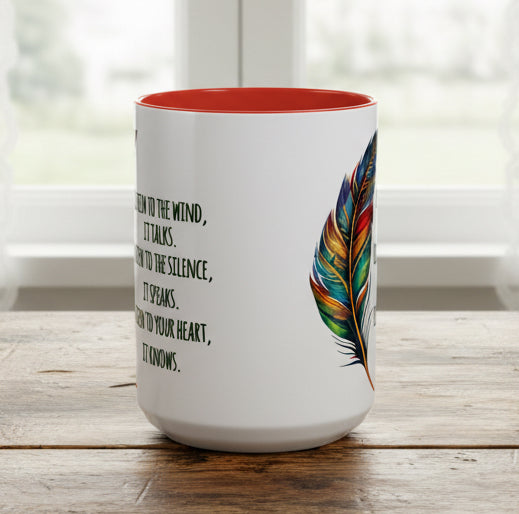 Listen to the Wind 15oz Accent Mug