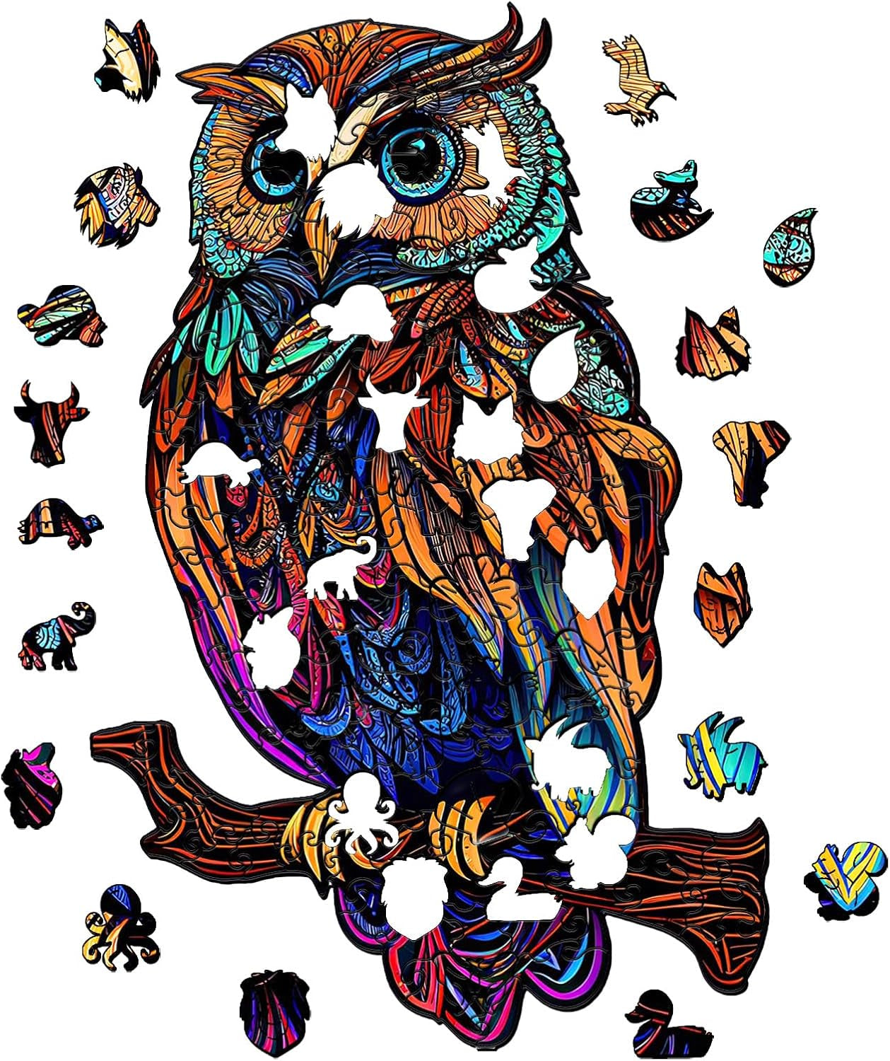 Wooden Owl Puzzle – Whimsical, Colorful & Wonderfully Crafted