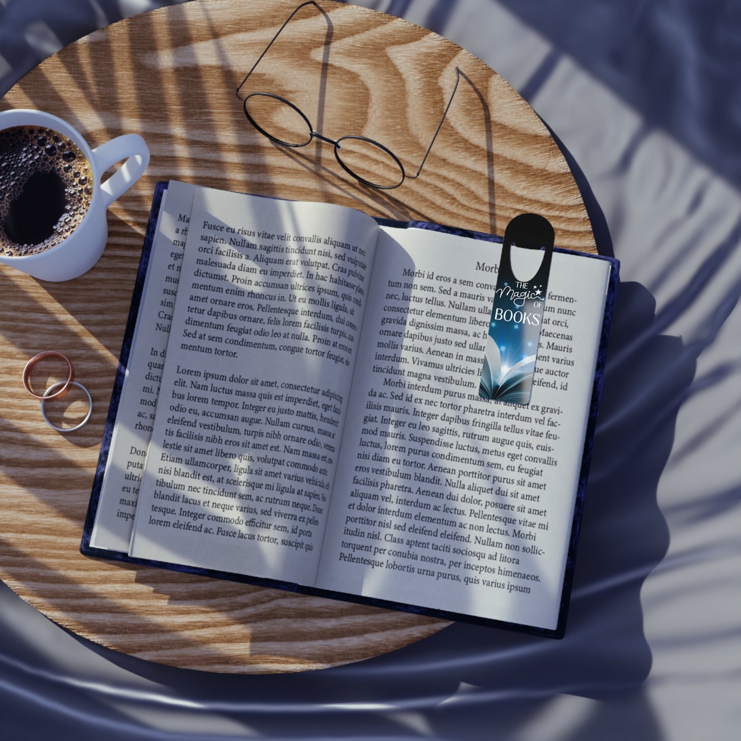 The Magic of Books Metal Bookmark