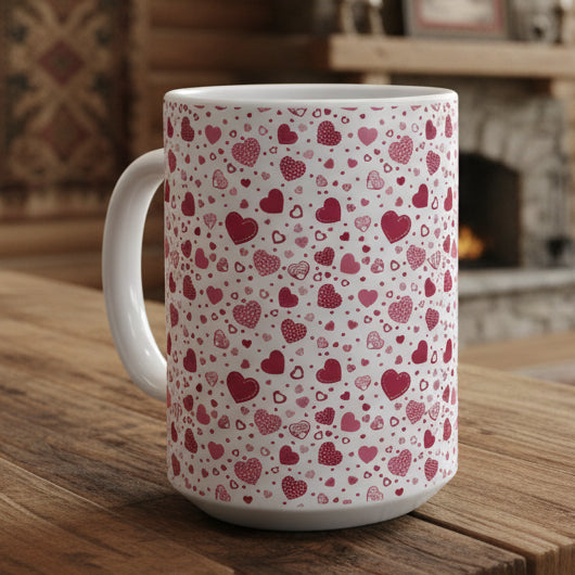 Valentine Hearts 15oz Mug