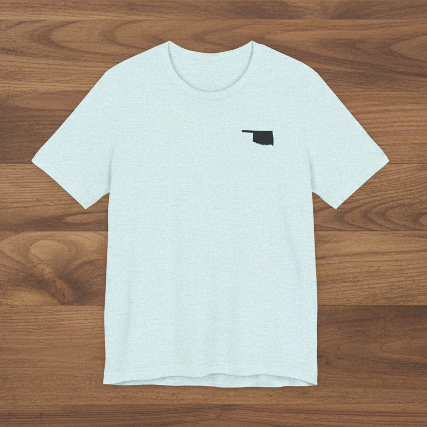 Oklahoma 'The Sooner State' Front & Back Graphic Tee