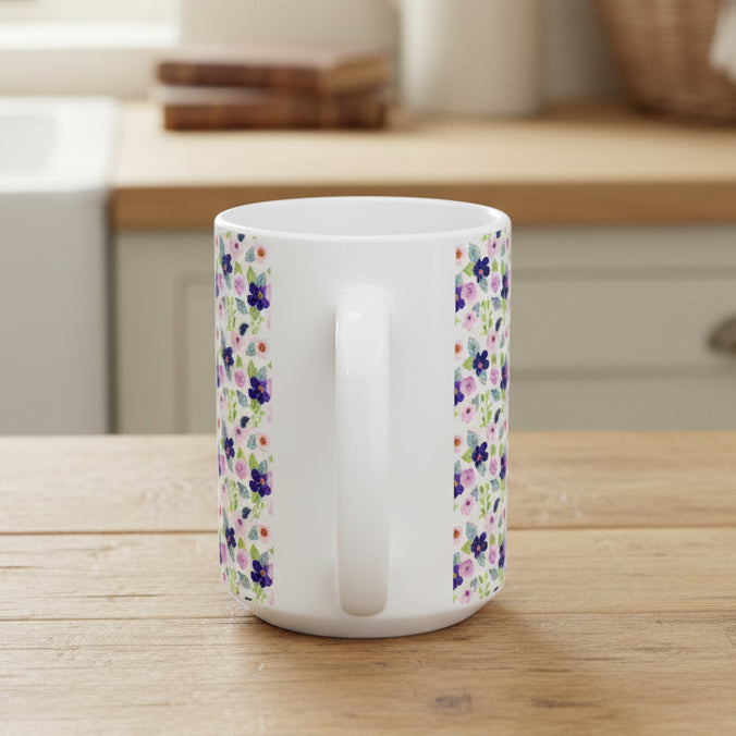 Spring Violets Ceramic Mug (11oz, 15oz)