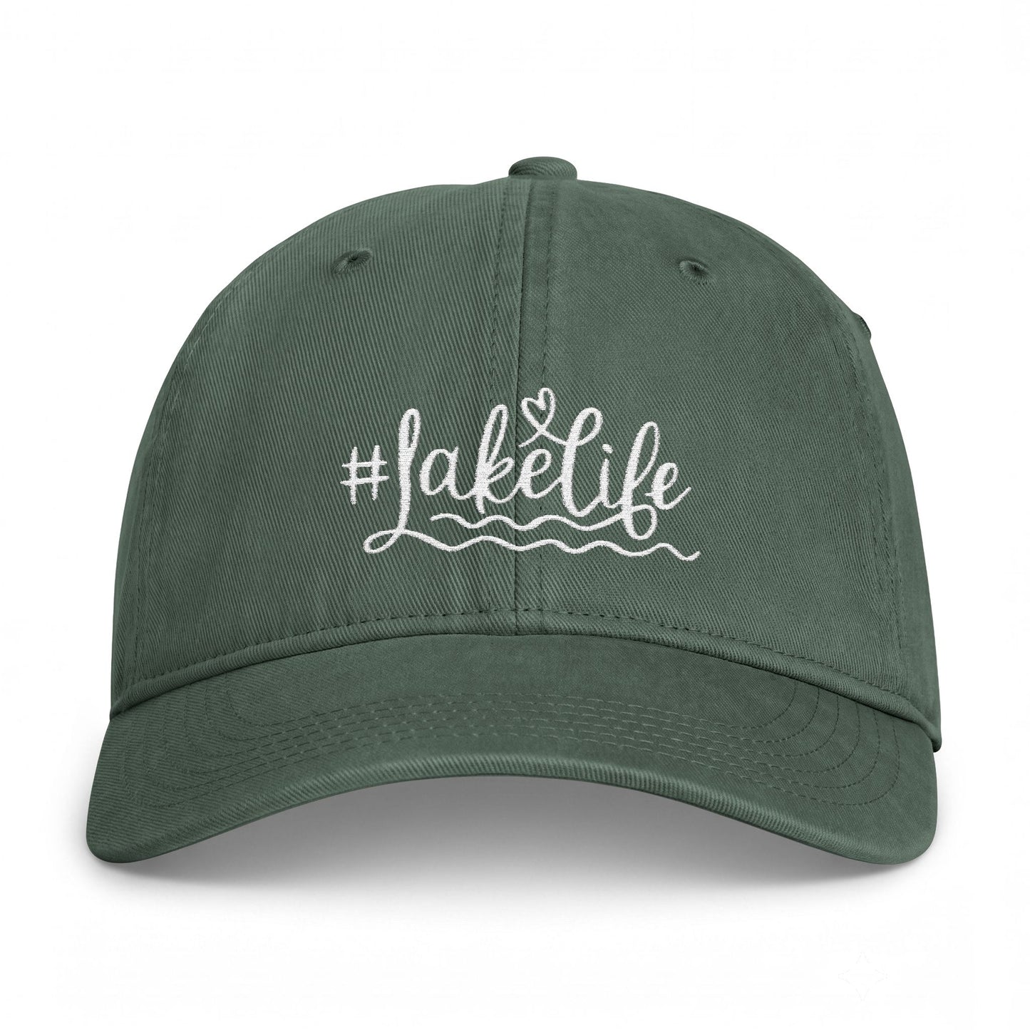 Lake Life Washed Cap | #LakeLife Embroidered Coastal Hat