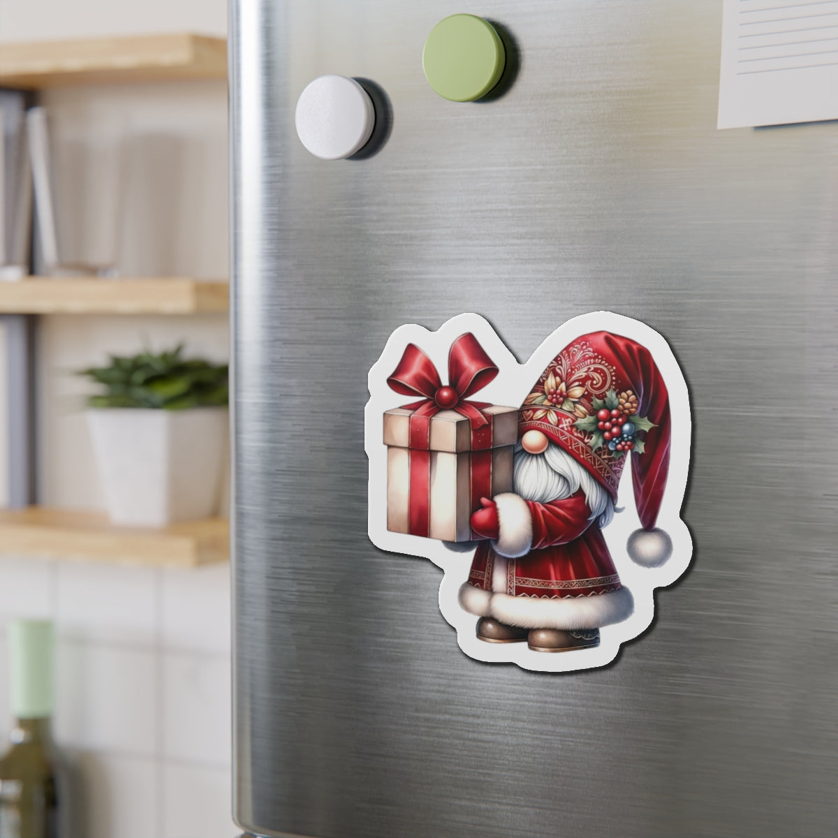 Christmas Gnome Fridge Magnet