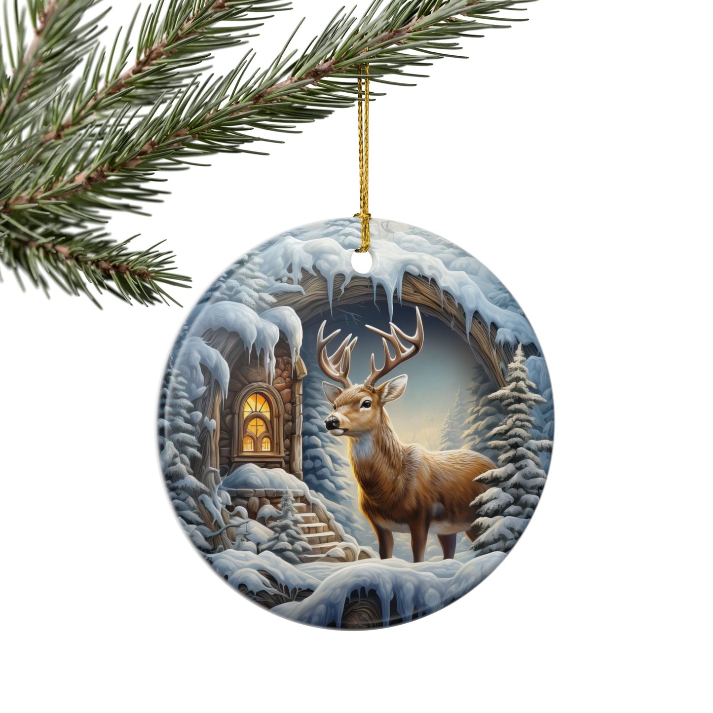Winter Haven Ceramic Christmas Ornament