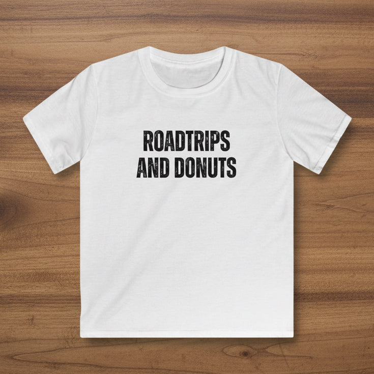 Roadtrips and Donuts Kids Softstyle T-Shirt