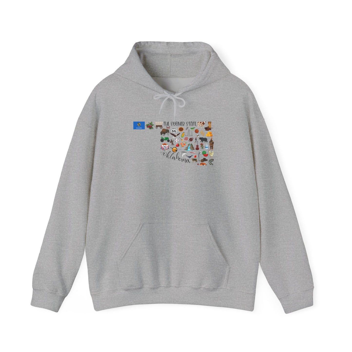 Oklahoma Adventure Map Hoodie