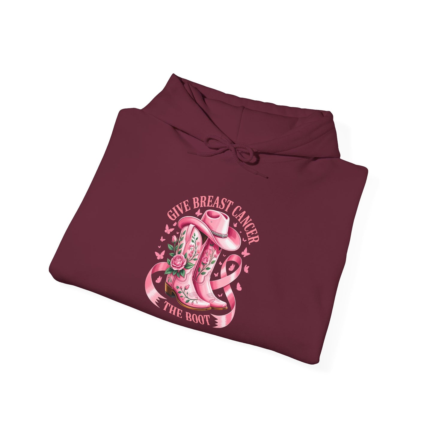 Give Cancer the Boot Adult Hoodie