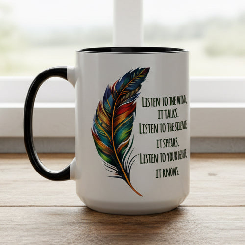 Listen to the Wind 15oz Accent Mug
