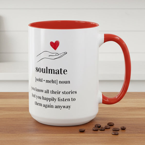 Soulmate Definition Accent Coffee Mug