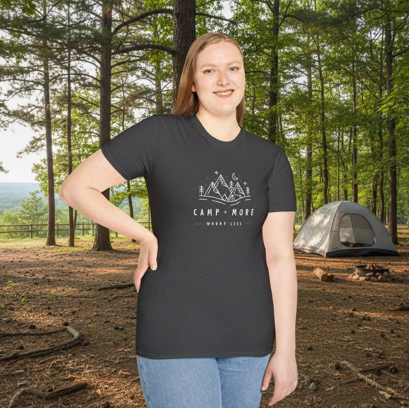 Camp More Worry Less Soft Style T-Shirt