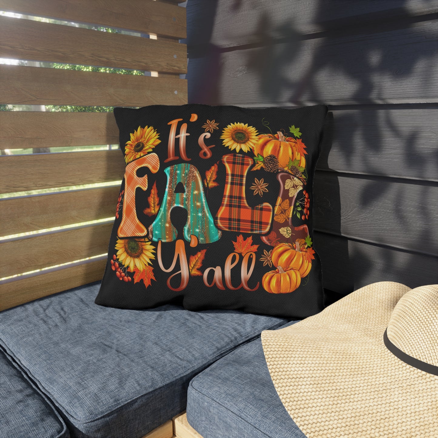 It's Fall Ya'll Outdoor Pillow