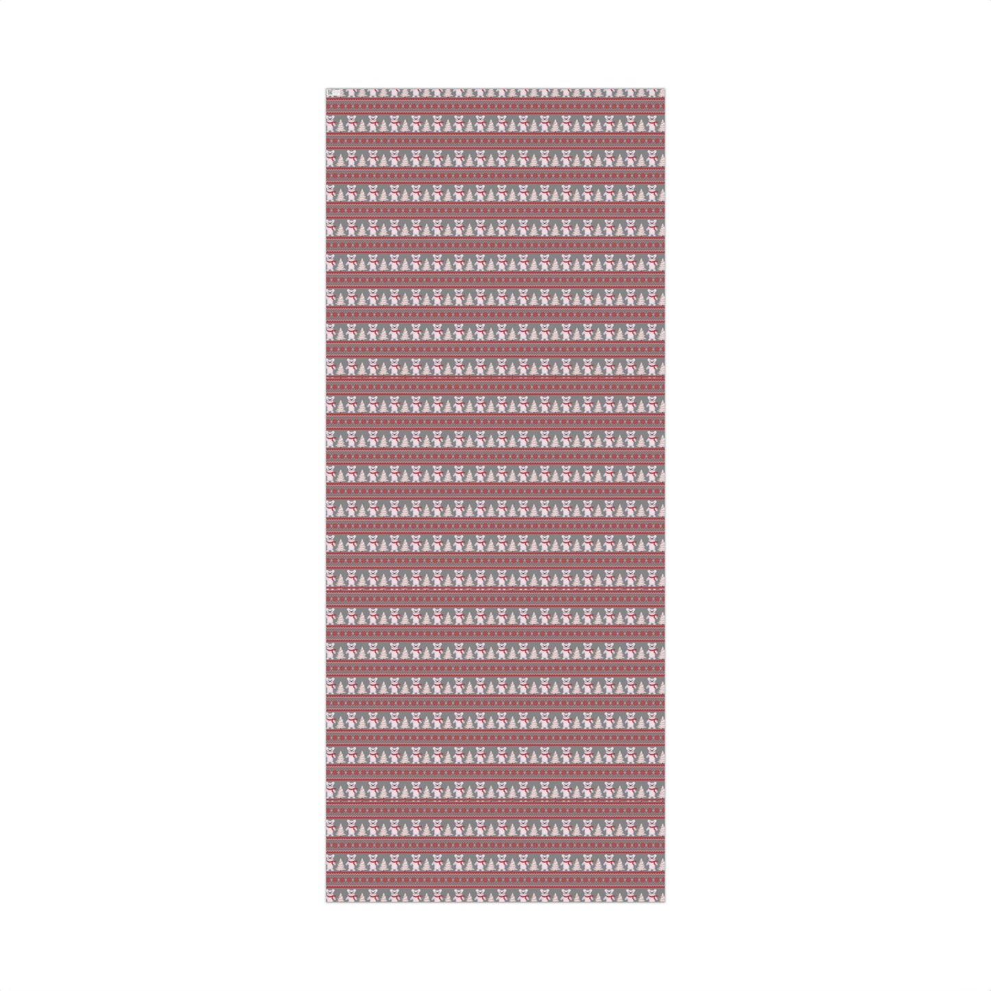 Christmas Fair Isle Tiger Premium Gift Wrap Paper