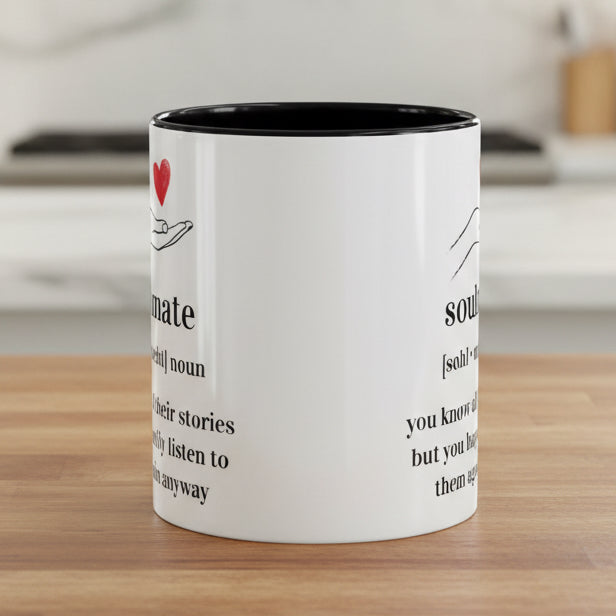 Soulmate Definition Accent Coffee Mug