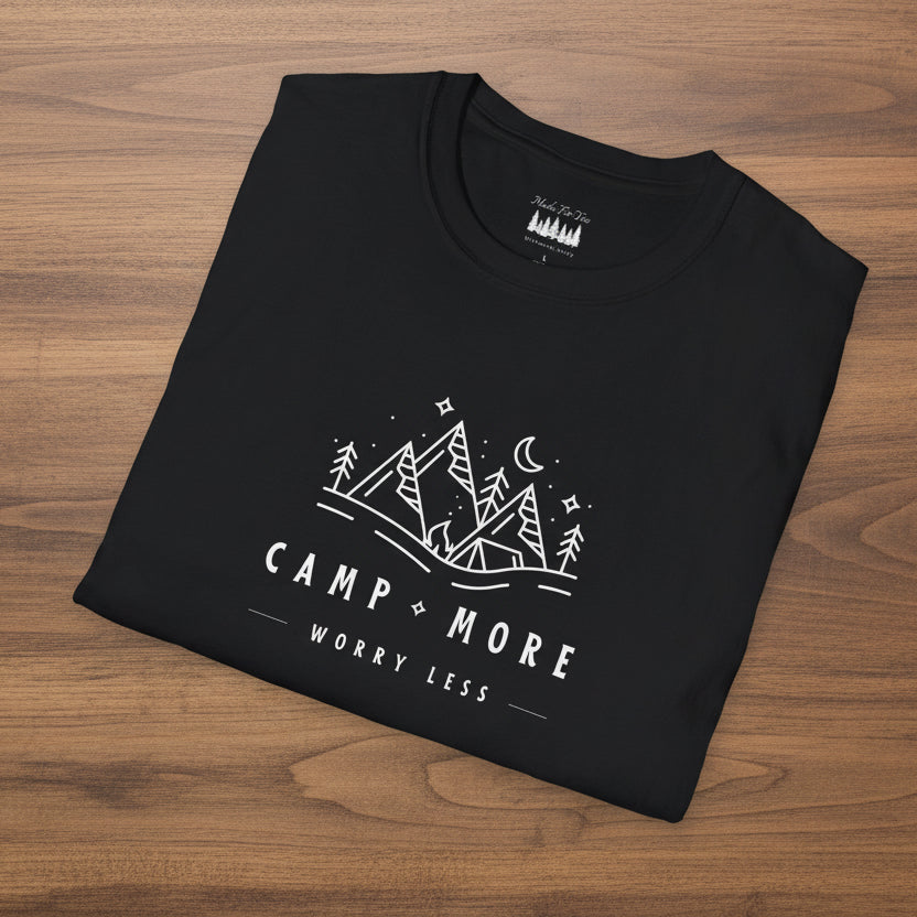Camp More Worry Less Soft Style T-Shirt