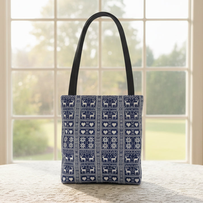 Nordic Reindeer Tote Bag