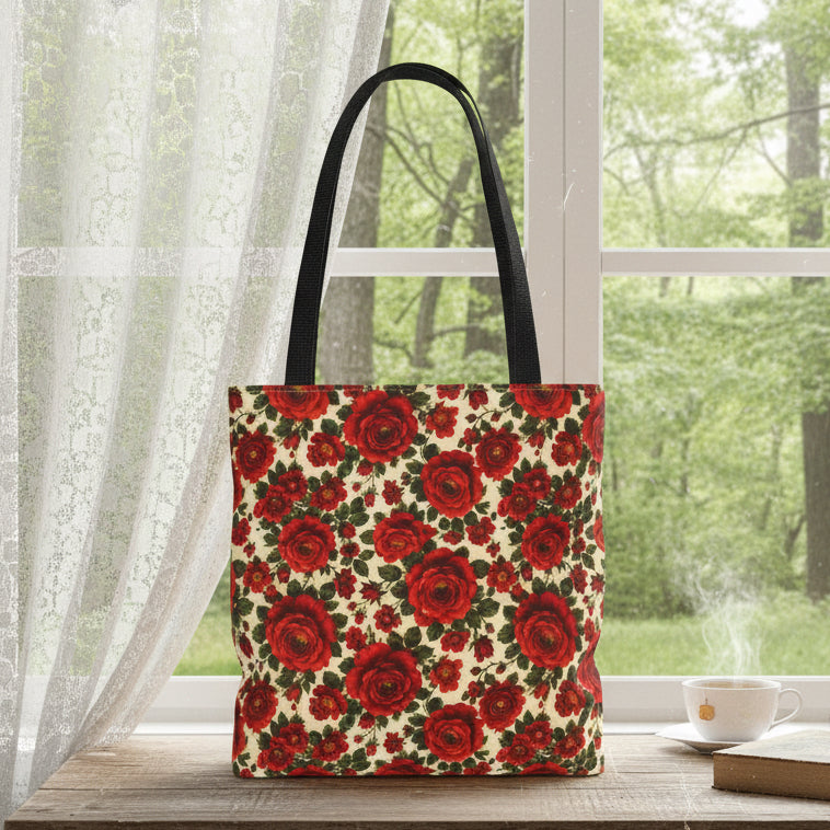 Riverfront Roses Tote Bag