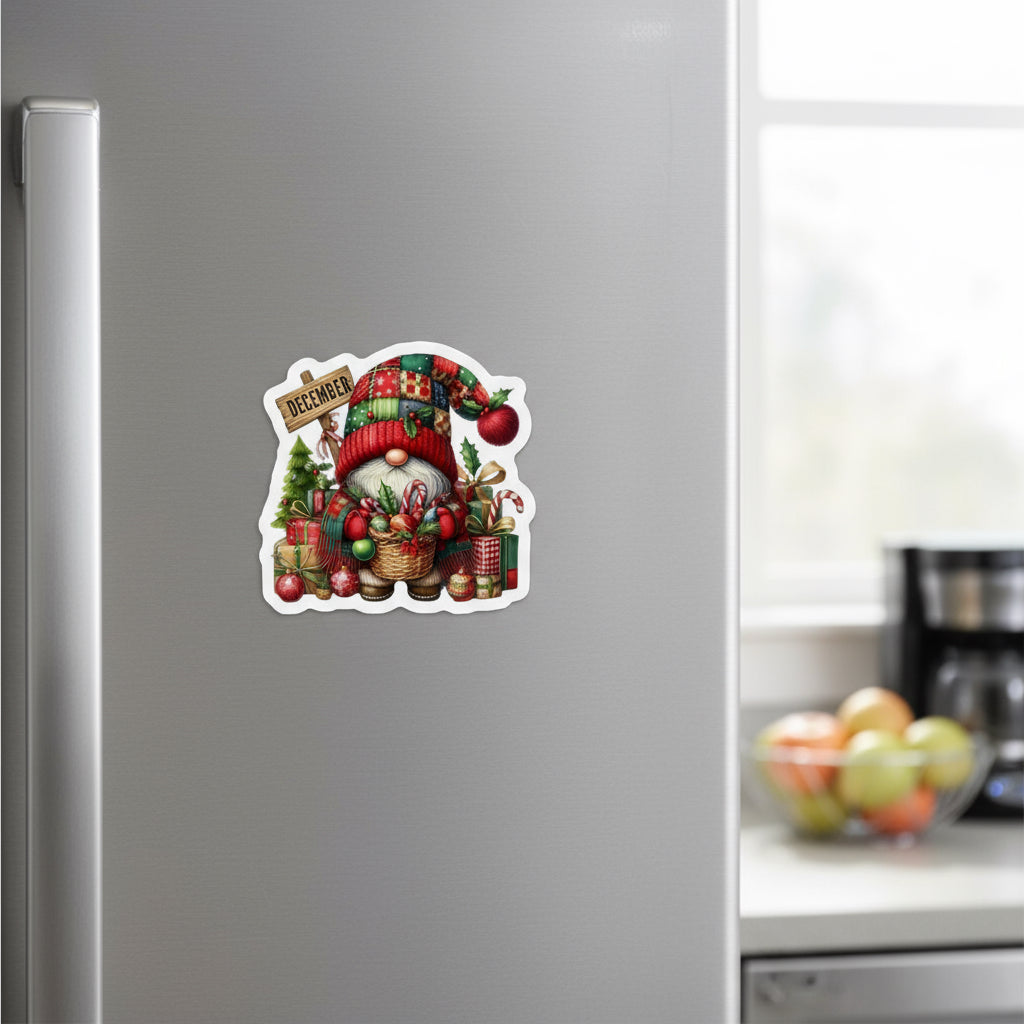 Ðecember Gnome Fridge Magnet