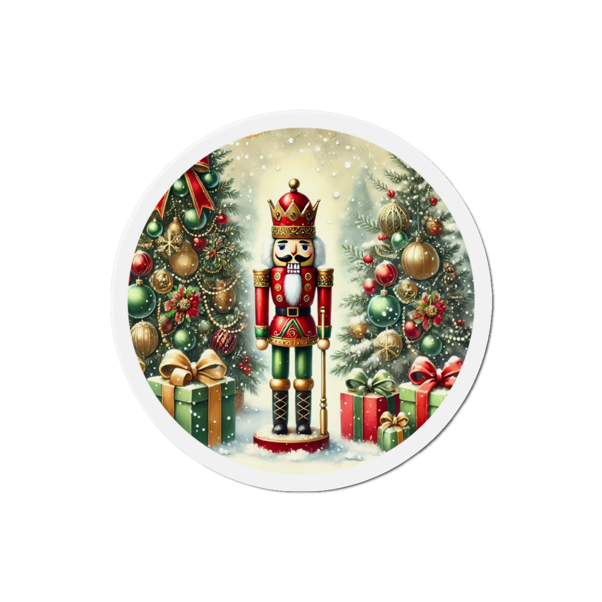 Nutcracker Christmas Magnet