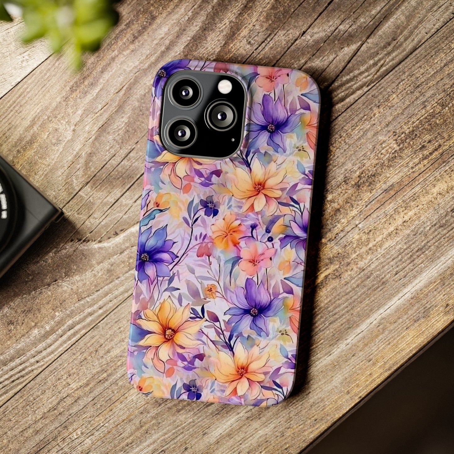 Floral Watercolor Slim Phone Case