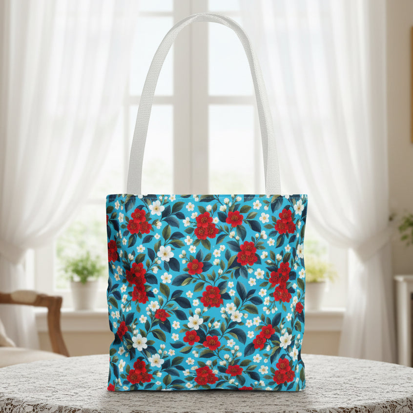 Wildwood Valley Blue Blossom Tote