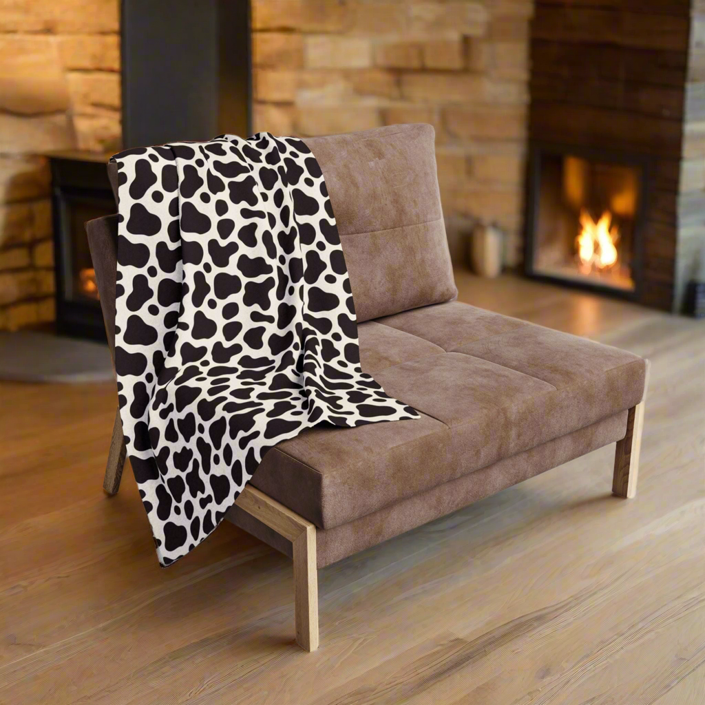 Cow Cattle Animal Print Arctic Fleece Blanket