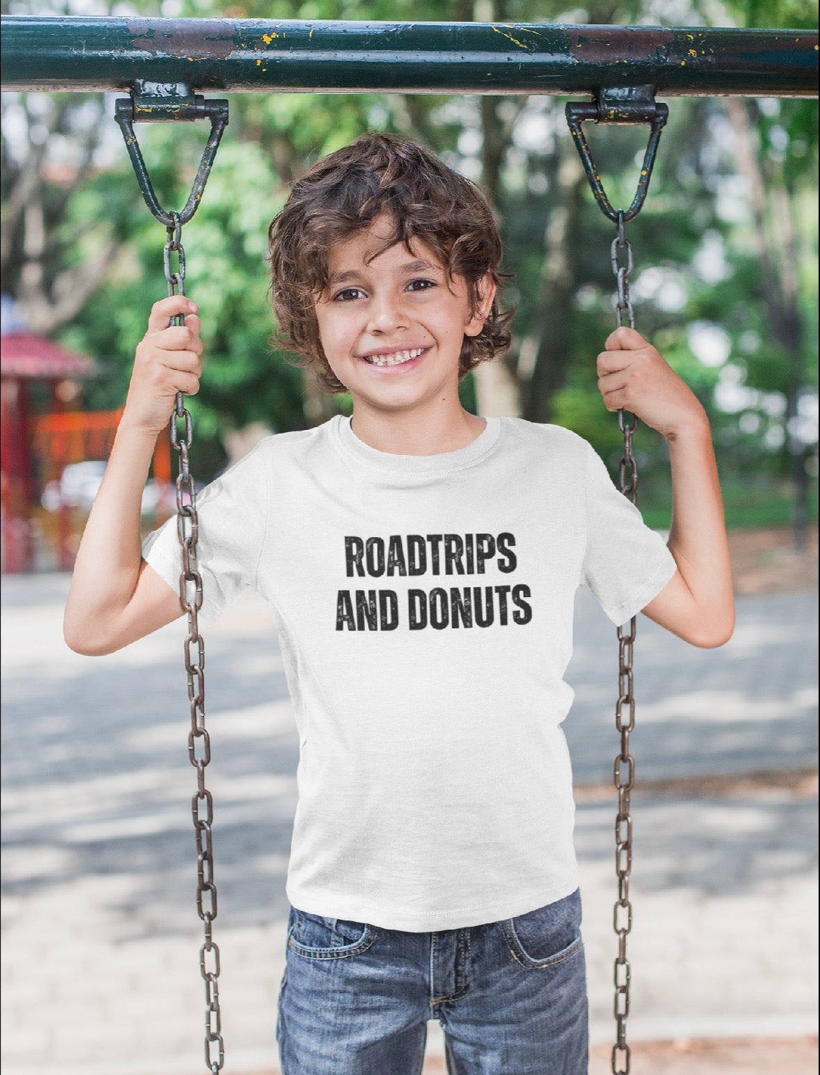 Roadtrips and Donuts Kids Softstyle T-Shirt