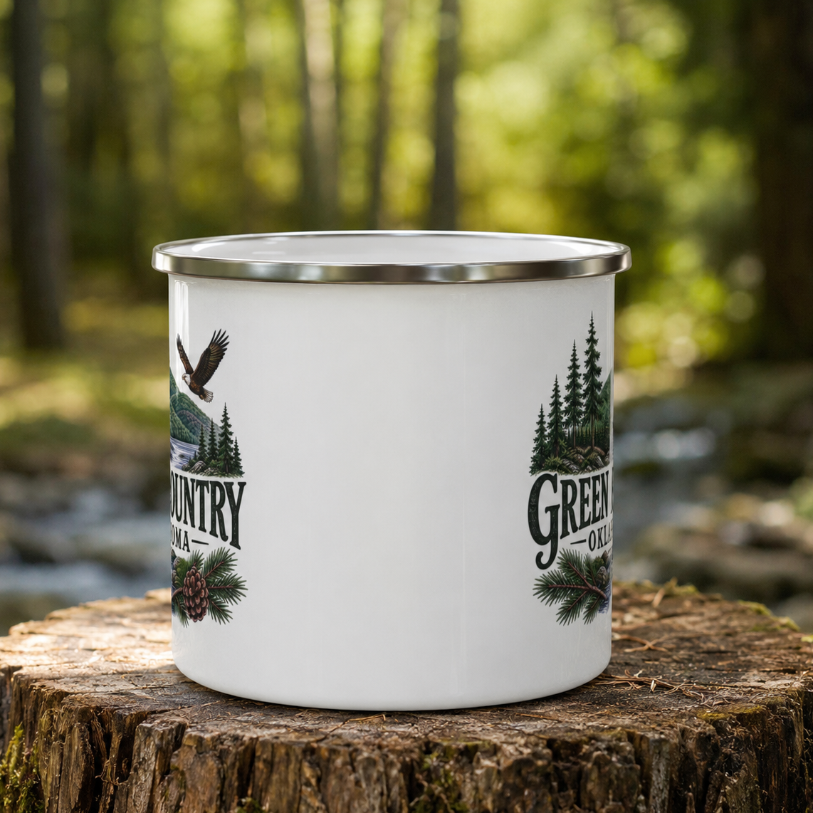 Green Country Oklahoma Camping Mug