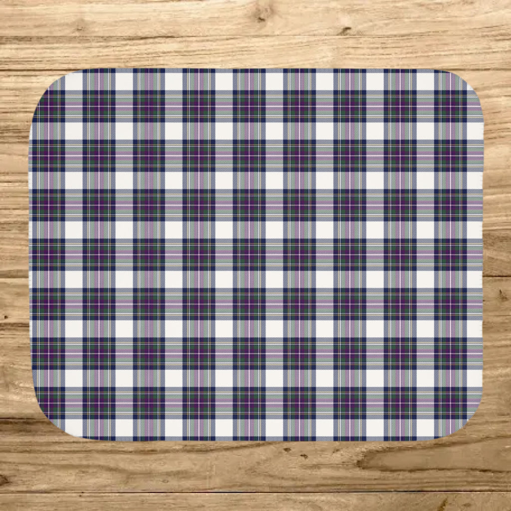 Winter Orchard Plaid Sherpa Blanket — Grey Reverse