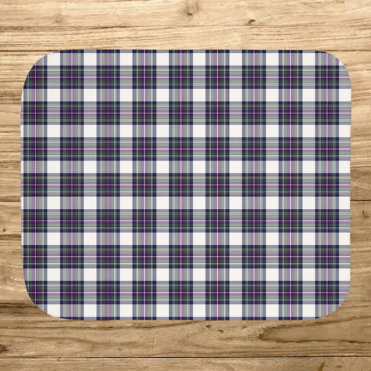 Winter Orchard Plaid Sherpa Blanket — Grey Reverse