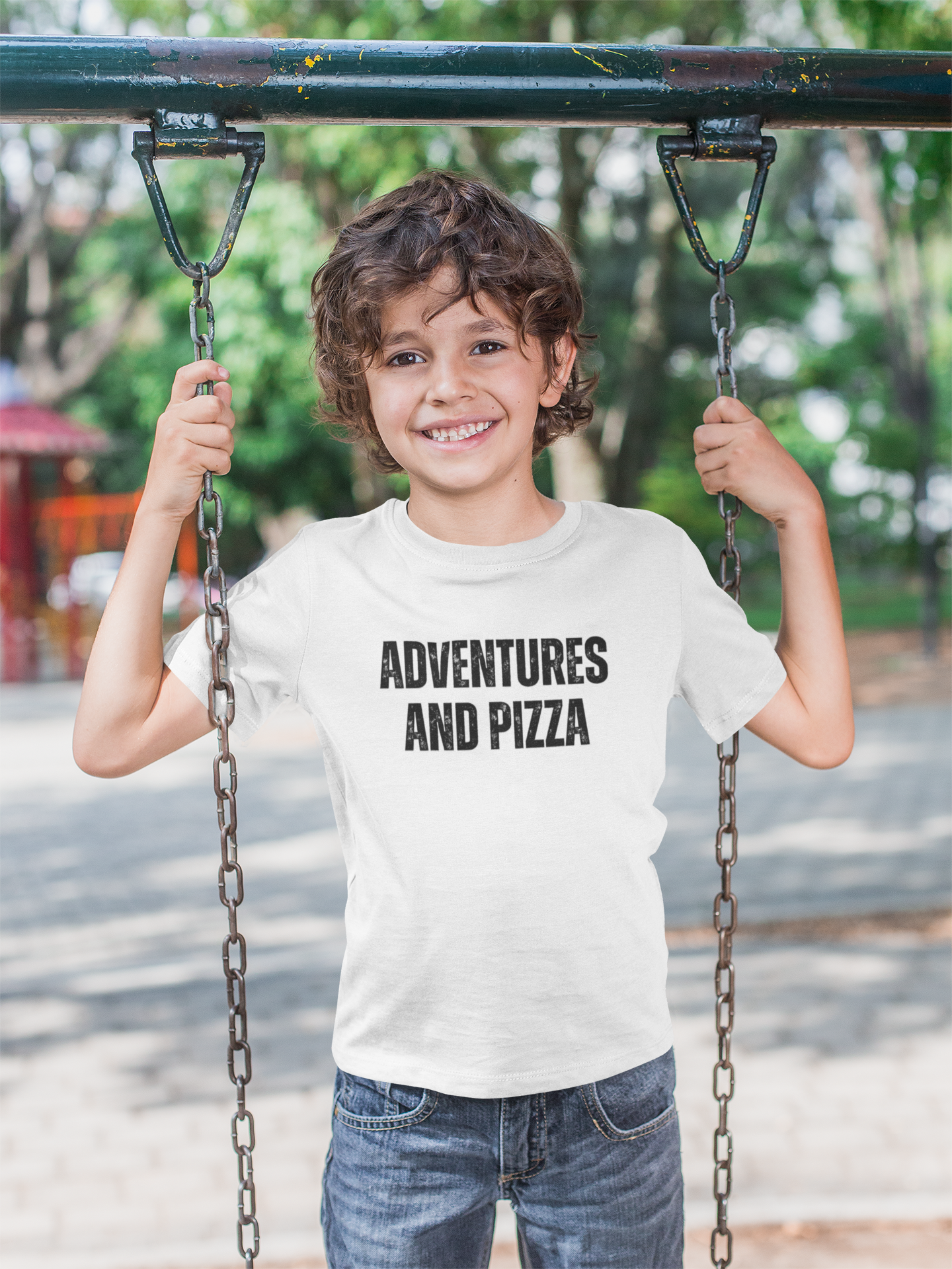 Adventures and Pizza Kids Softstyle T-Shirt
