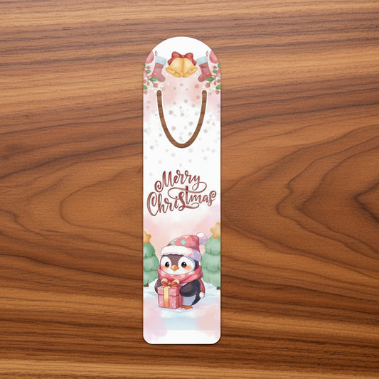 Christmas Penguin Bookmark