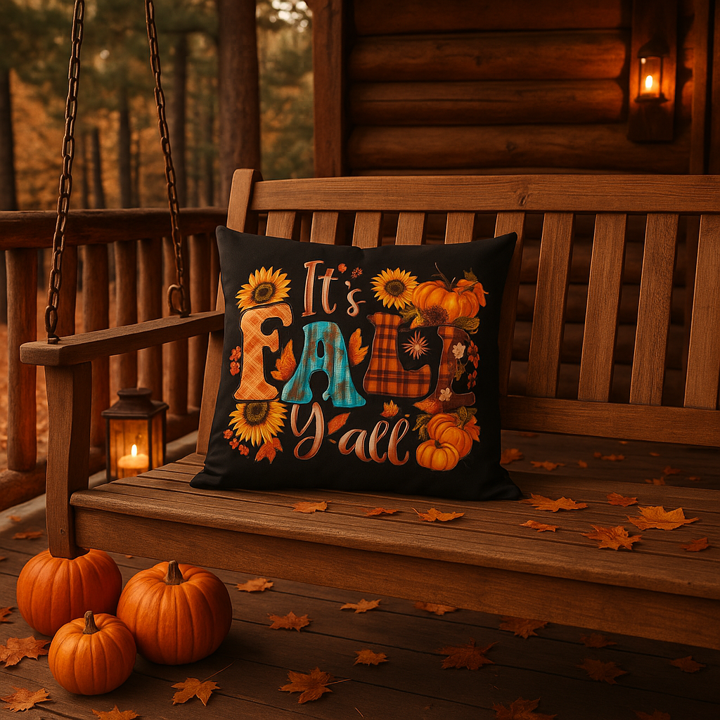 It's Fall Ya'll Outdoor Pillow