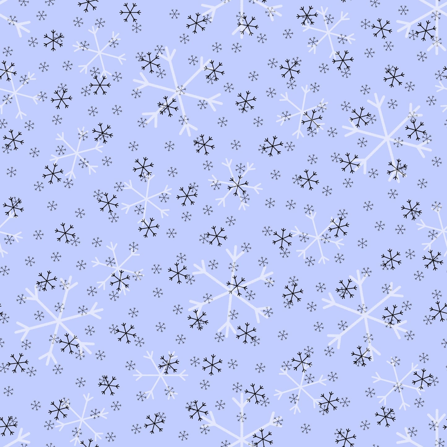 Periwinkle Blue Snowflake Leggings