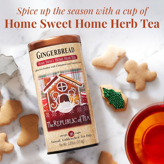 Gingerbread Cuppa Cake Red Tea, 36 Tea Bag Tin