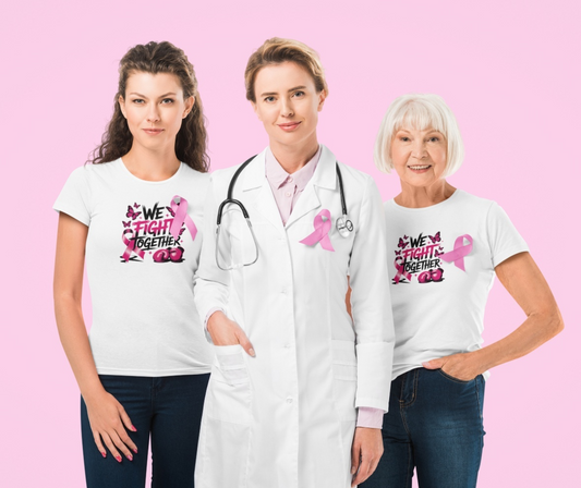 We Fight Together • Breast Cancer Support T-Shirt